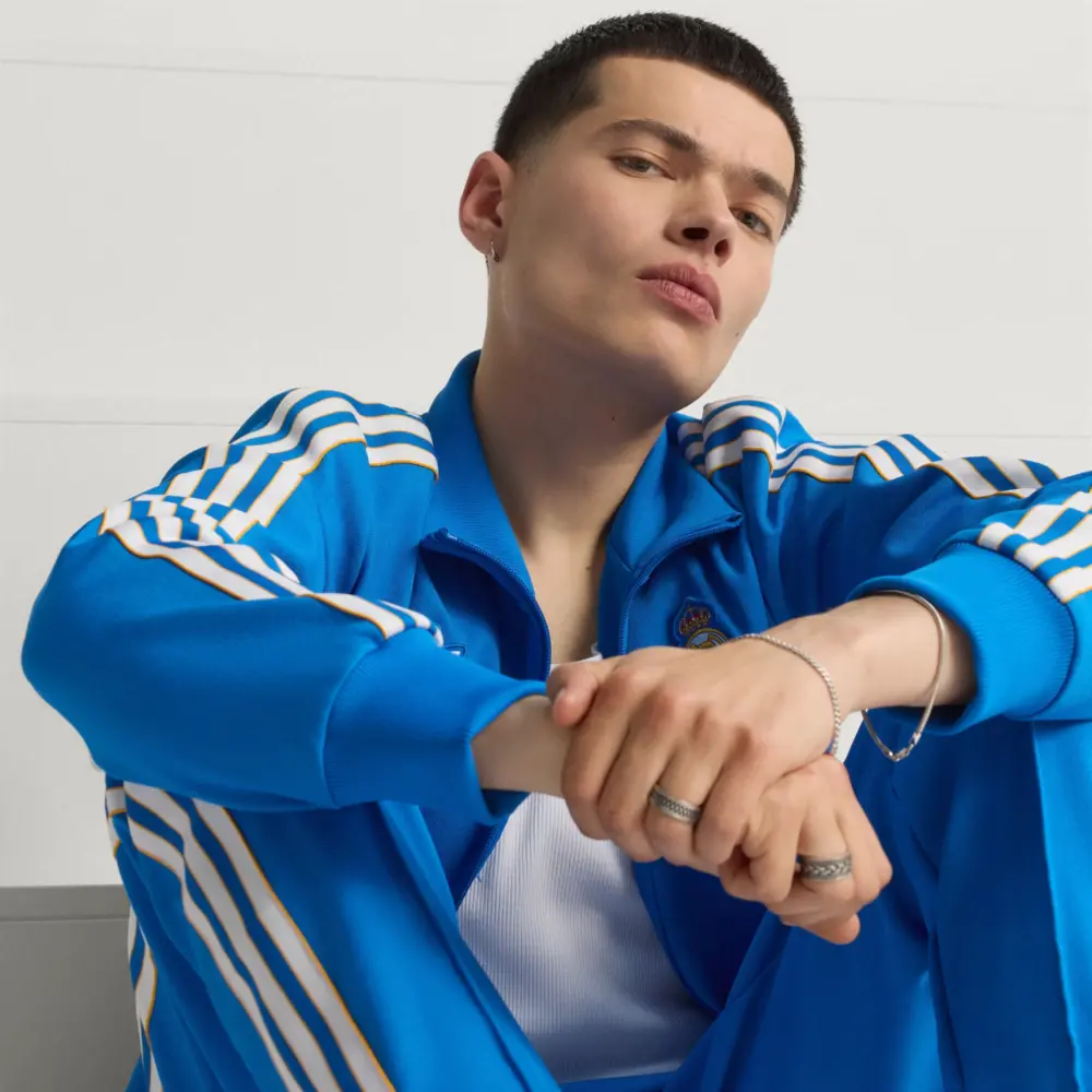 Áo Adidas Real Icon Tt ‘Blue’ JN3058 - Ảnh 3