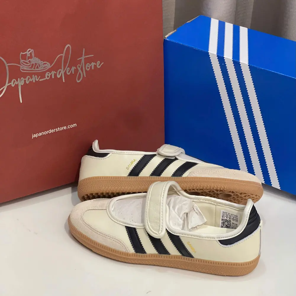 Giày Adidas Samba Jane 'Cream White Gum' JR7338 - Ảnh 5