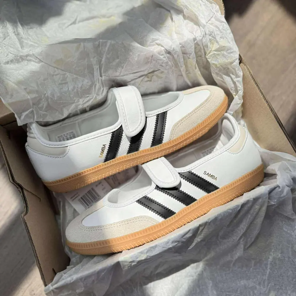 Giày Adidas Samba Jane 'Cream White Gum' JR7338 - Ảnh 4