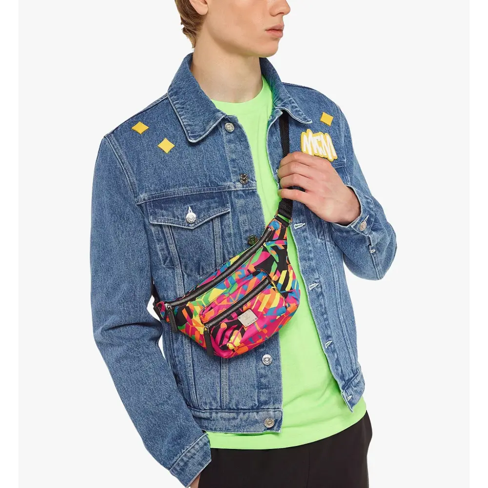 Túi MCM Mini Fursten Belt Bag 'Multicolor' MMZCAFI02MT001 - Ảnh 4