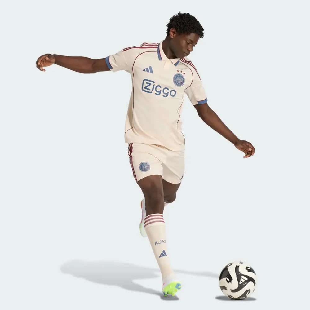 Áo Adidas Ajax Amsterdam SS25 25/26 ‘Ivory’ JP1446 - Ảnh 3