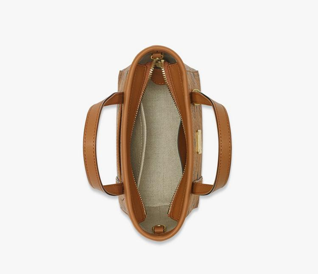 Túi MCM Toni Top-Zip Shopper in Visetos 'Cognac' MWPFSMT03CO001 - Ảnh 3