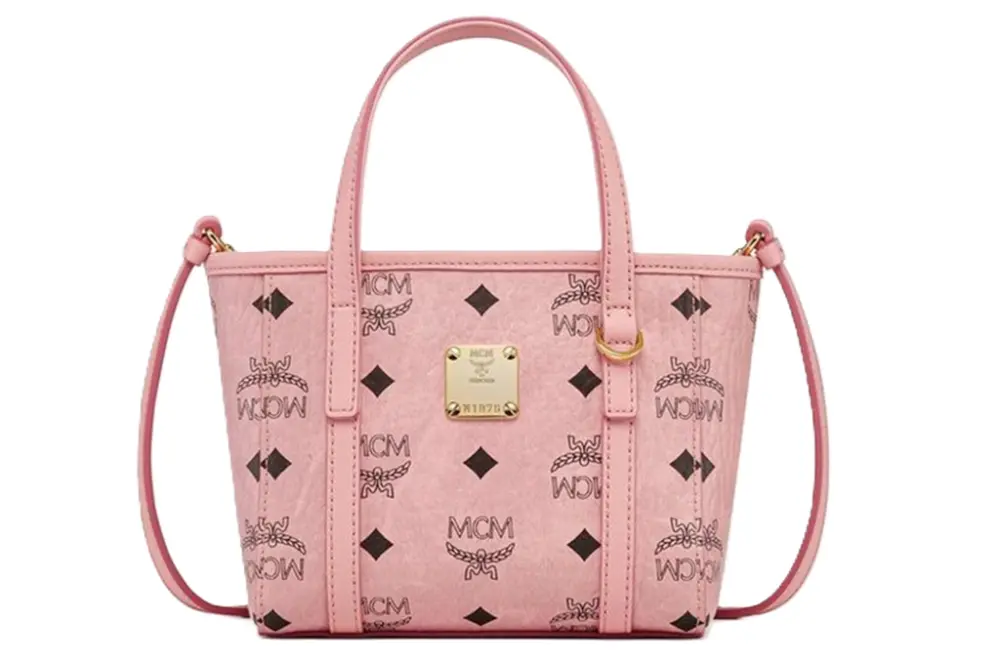 Túi MCM Toni Top-Zip Shopper in Visetos 'Soft pink' MWPFSMT03PZ001