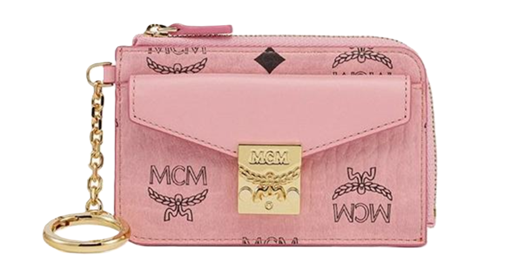 Túi MCM Tracy Zip Card Case in Visetos 'Soft pink' MYAFSXT01PZ001