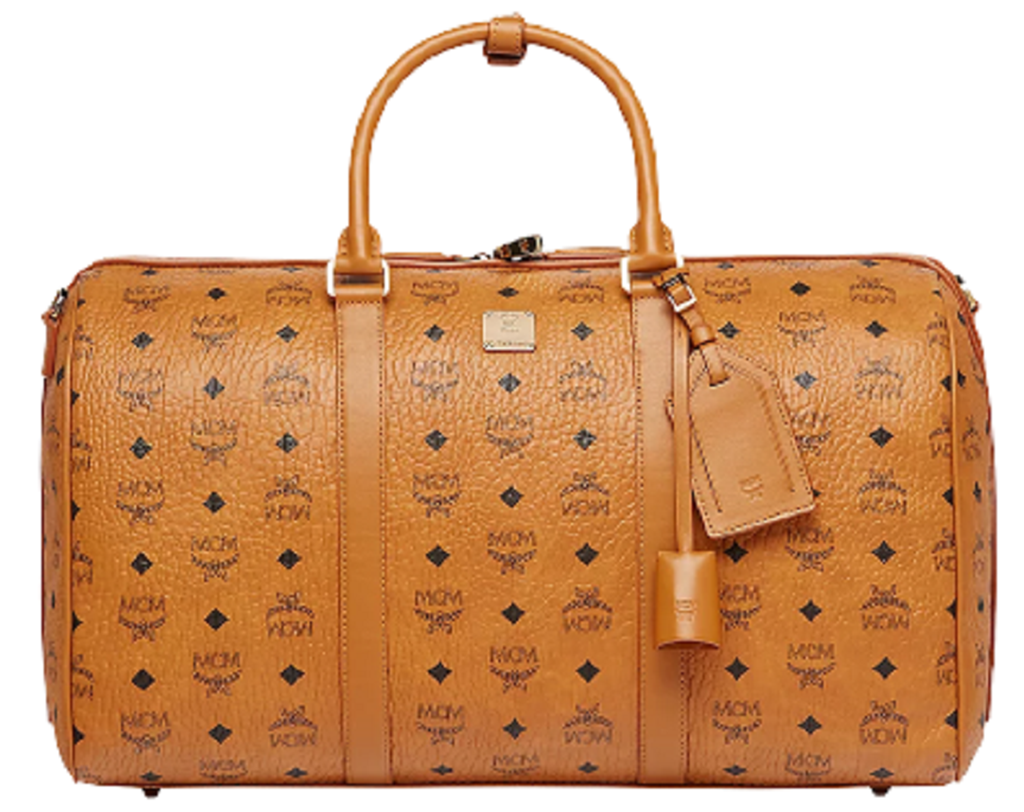 Túi MCM Traveler Weekender Bag in Visetos MMVAAVY03CO001