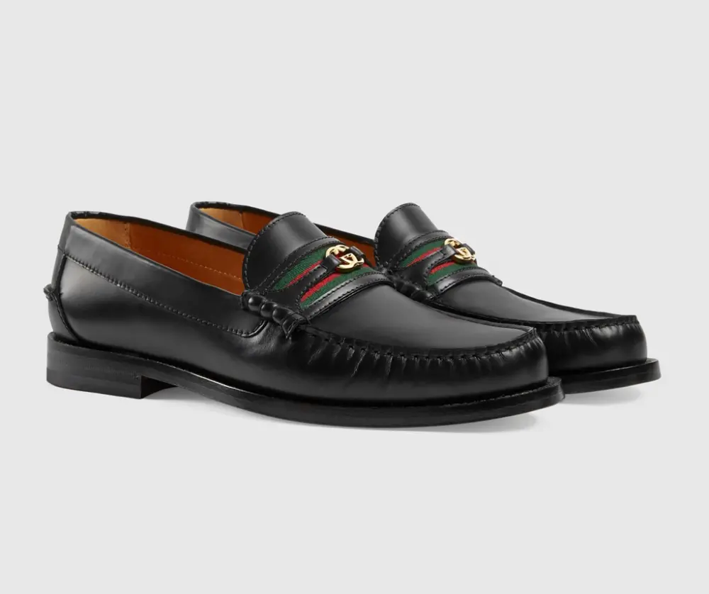 Alternative view of Giày Nam Gucci Loafer With Interlocking G 'Black' 644724-17X10-1060