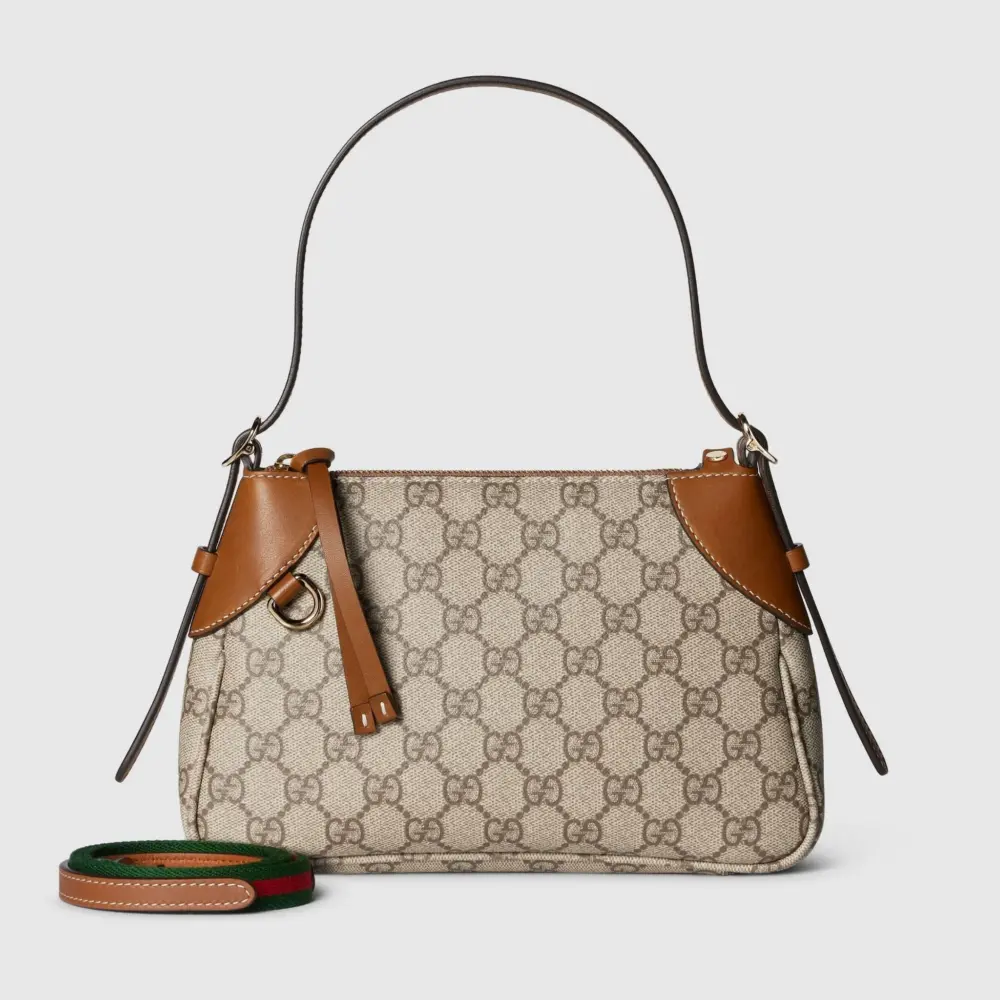Túi Nữ Gucci GG Emblem Small Shoulder Bag 'Beige' 815218-FAEAA-9762 - Ảnh 5