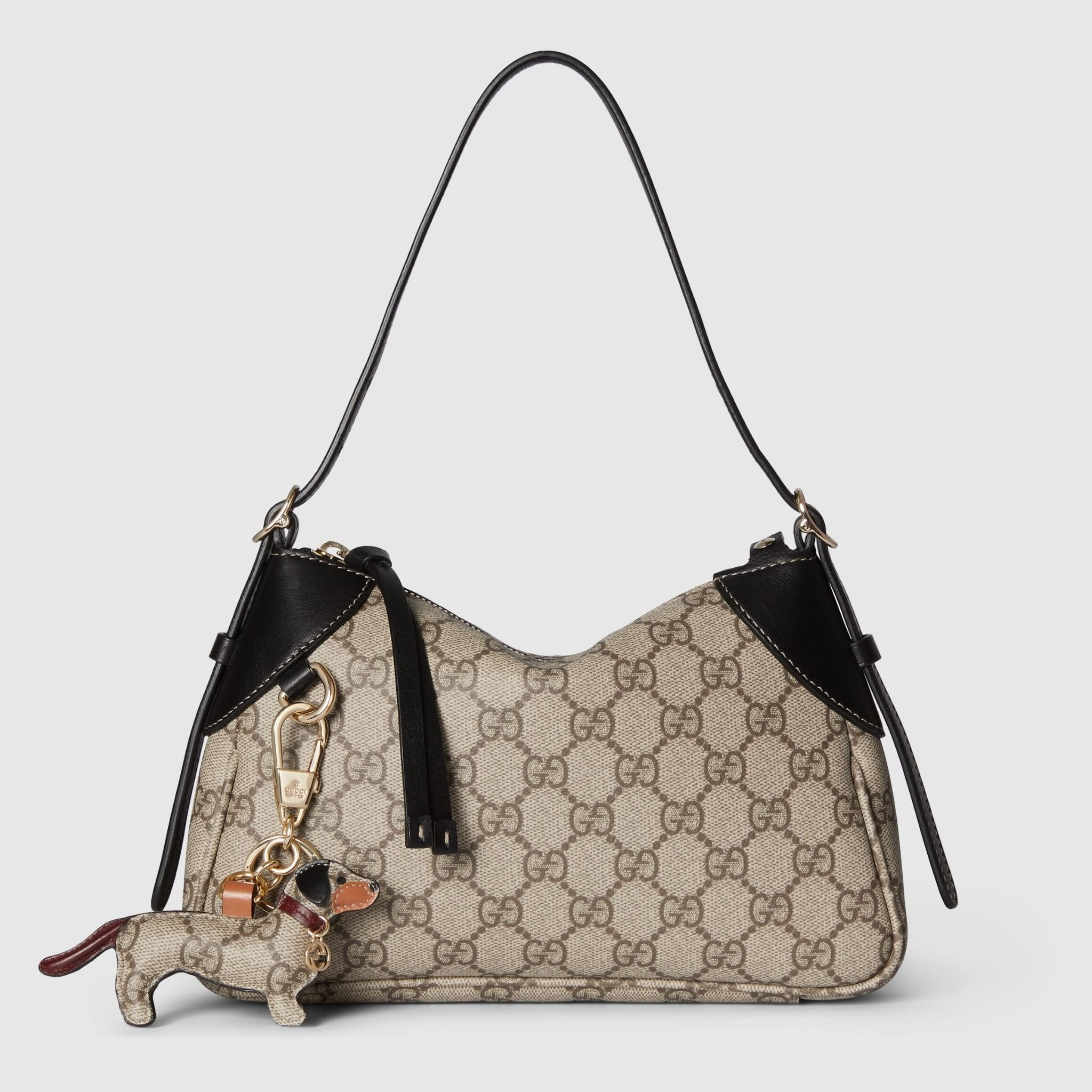 Túi Gucci GG Emblem Small Shoulder Bag 'Beige' 815218-FAEAA-9765 - Ảnh 6