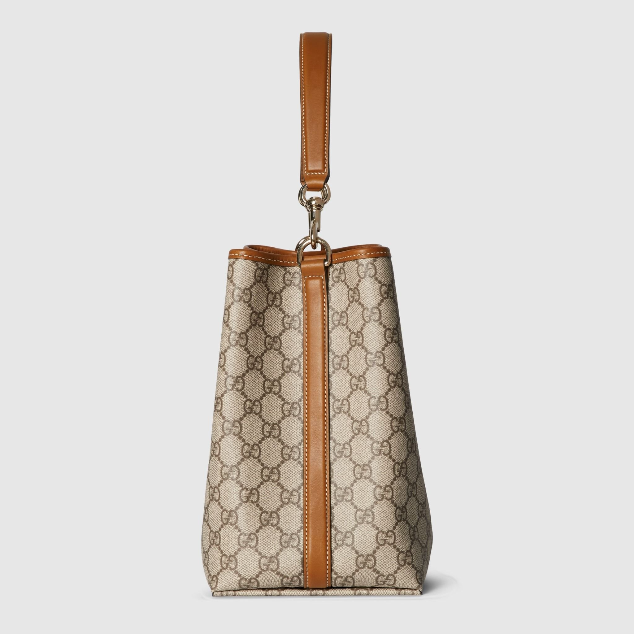 Túi Gucci GG Emblem Small Shoulder Bag 'Beige' 815103-FAD6L-9758 - Ảnh 3