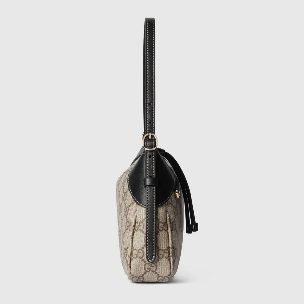 Túi Gucci GG Emblem Small Shoulder Bag 'Beige' 815218-FAEAA-9765 - Ảnh 4