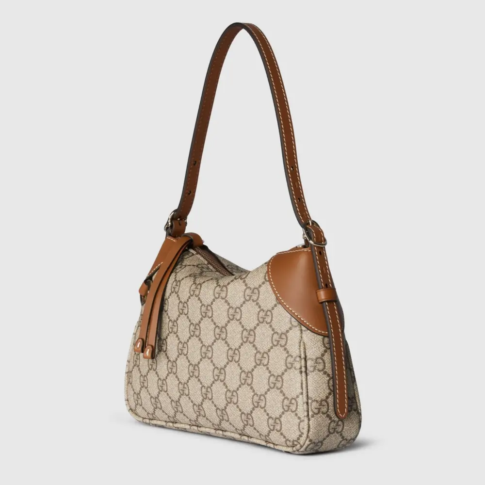 Túi Nữ Gucci GG Emblem Small Shoulder Bag 'Beige' 815218-FAEAA-9762 - Ảnh 6