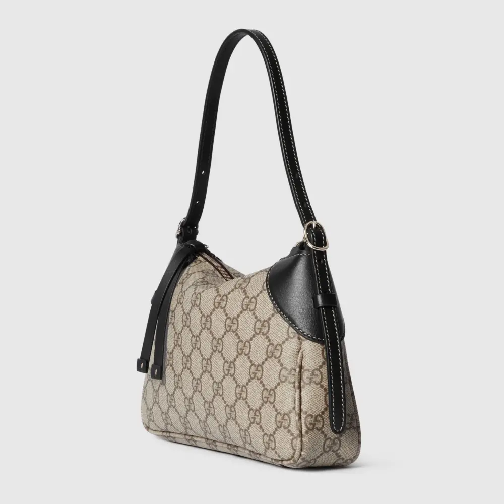 Túi Gucci GG Emblem Small Shoulder Bag 'Beige' 815218-FAEAA-9765 - Ảnh 8