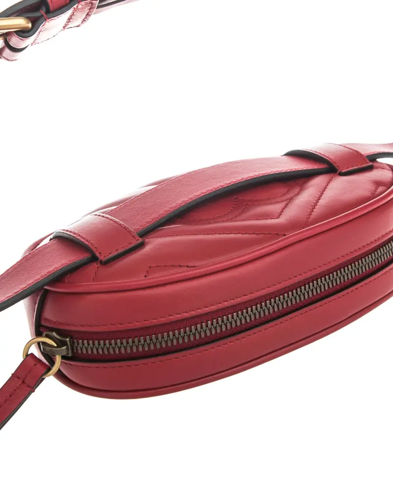 Túi Gucci GG Marmont Matelasse Belt Bag 'Red' 476434-DSVRT-6433 - Ảnh 3