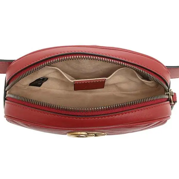 Alternative view of Túi Gucci GG Marmont Matelasse Belt Bag 'Red' 476434-DSVRT-6433