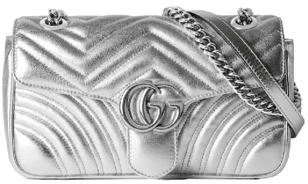 Túi Nữ Gucci GG Marmont Small Shoulder Bag 'Silver' 443497-AAESO-8106