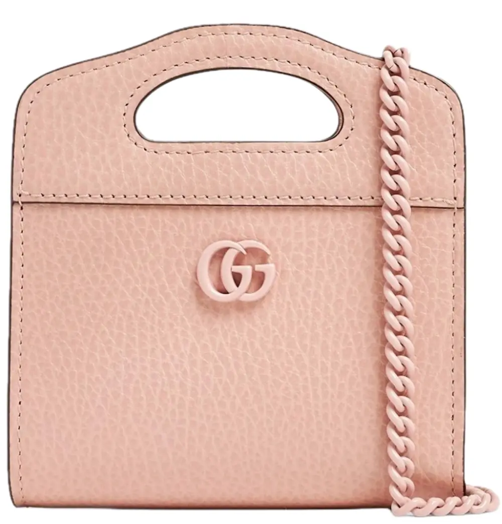 Ví Nữ Gucci GG Marmont Leather Card Holder 'Pink' 701074-17WFF-5909