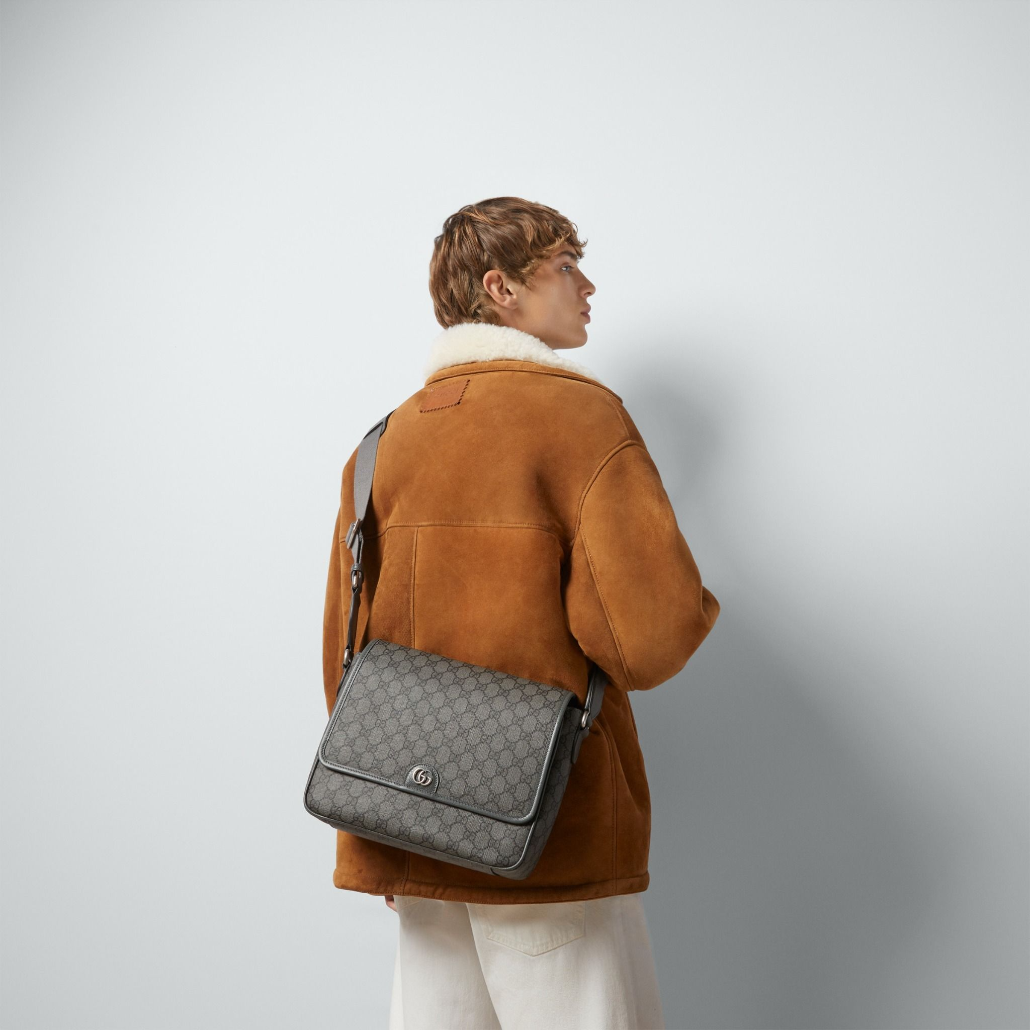 Túi Gucci Ophidia Messenger Bag 'Grey Black' 761741-FACJY-1244 - Ảnh 9