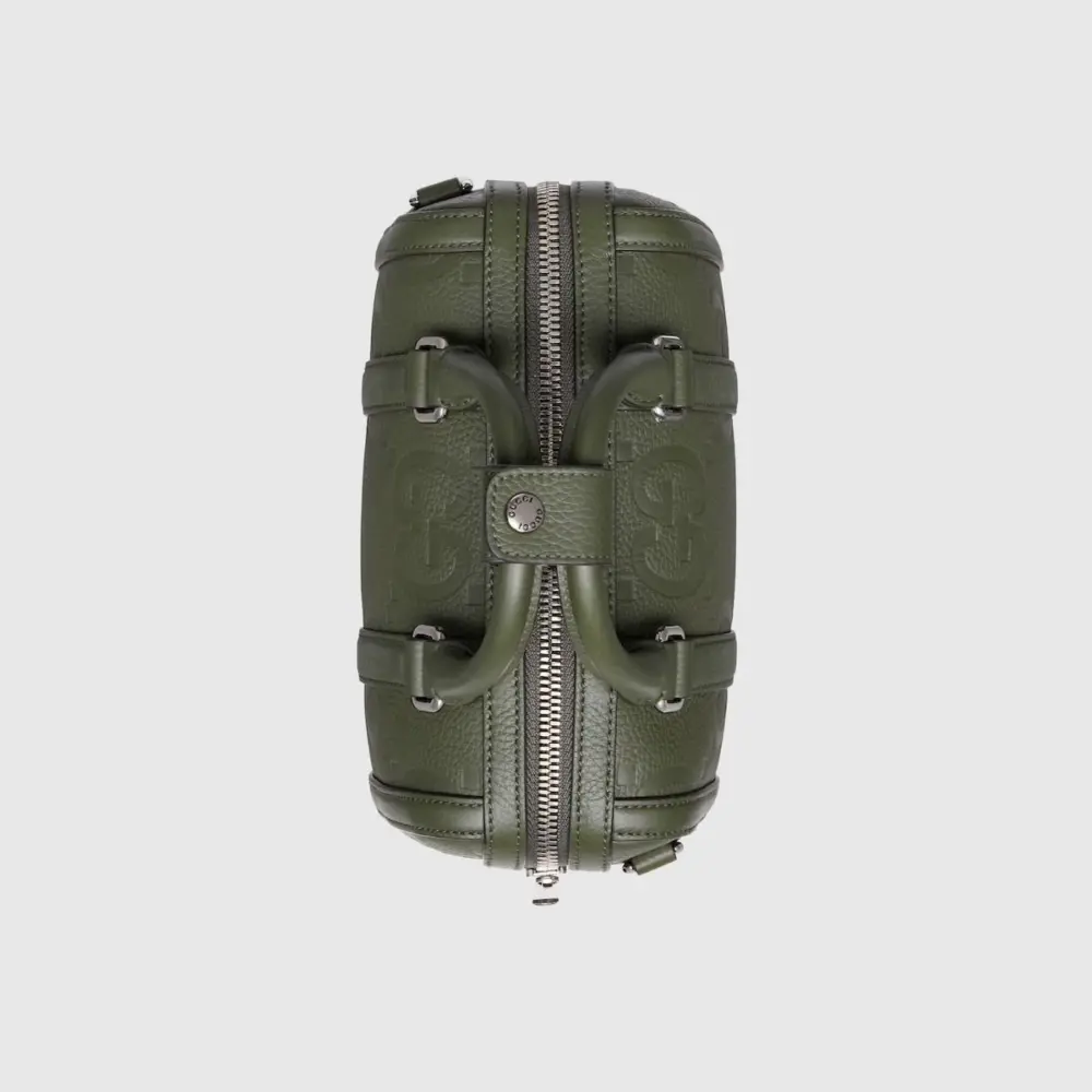 Túi Gucci Jumbo GG Mini Duffle Bag 'Dark Green' 725292-AABY7-3346 - Ảnh 4