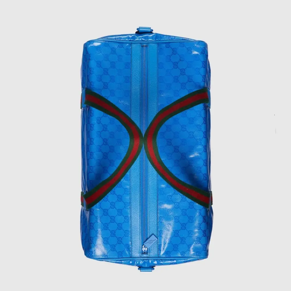 Alternative view of Túi Gucci Large Duffle Bag With Web 'Blue' 758664-FACK6-4353