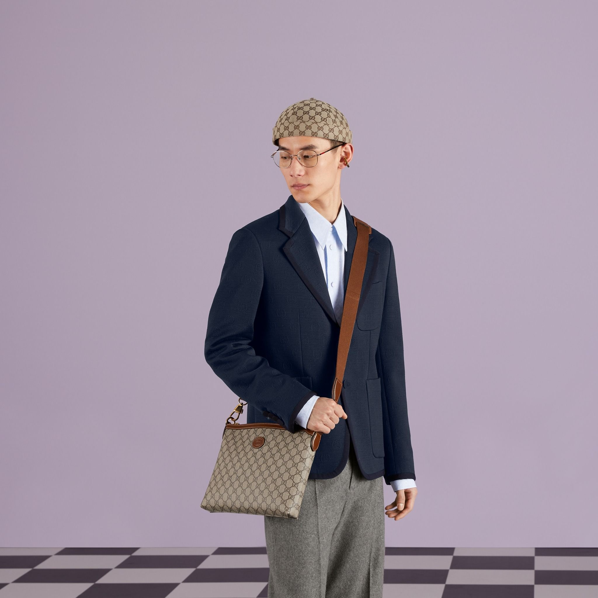 Túi Gucci Messenger Bag With Interlocking G 'Ebony' 726833-92THG-8563 - Ảnh 7