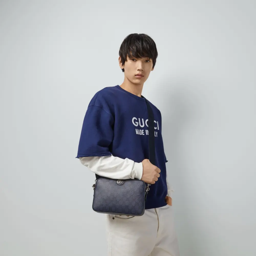 Túi Gucci Ophidia GG Shoulder Bag 'Blue Black' 699439-UULHK-8441 - Ảnh 8