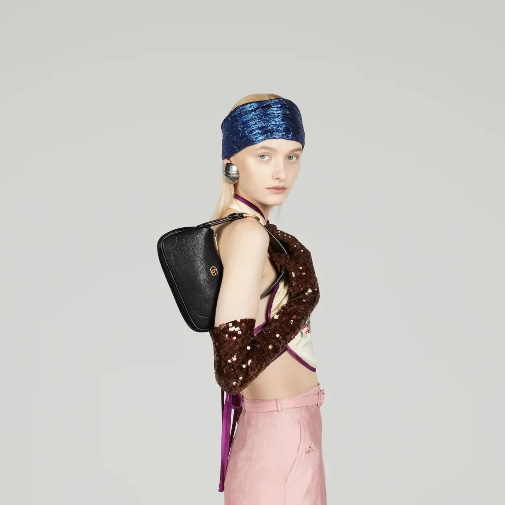 Túi Gucci Aphrodite Mini Shoulder Bag 'Black' 739076-AAA9F-1000 - Ảnh 5