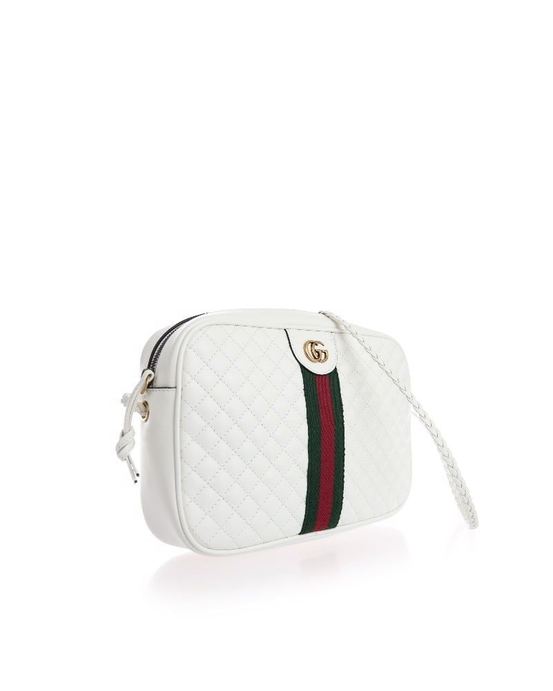 Alternative view of Túi Gucci Bag Cross Laminated Web Quilt 'White' 541051-0YKMT-9179