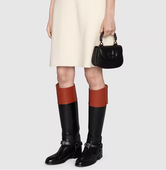 Túi Gucci Bamboo 1947 Mini Top Handle Bag 'Black' 686864-10ODP-1060 - Ảnh 5