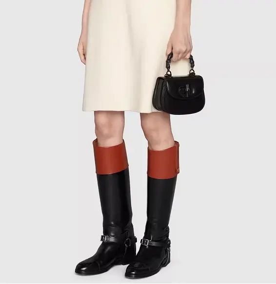 Túi Gucci Bamboo 1947 Mini Top Handle Bag 'Black' 686864-10ODP-1060 - Ảnh 5