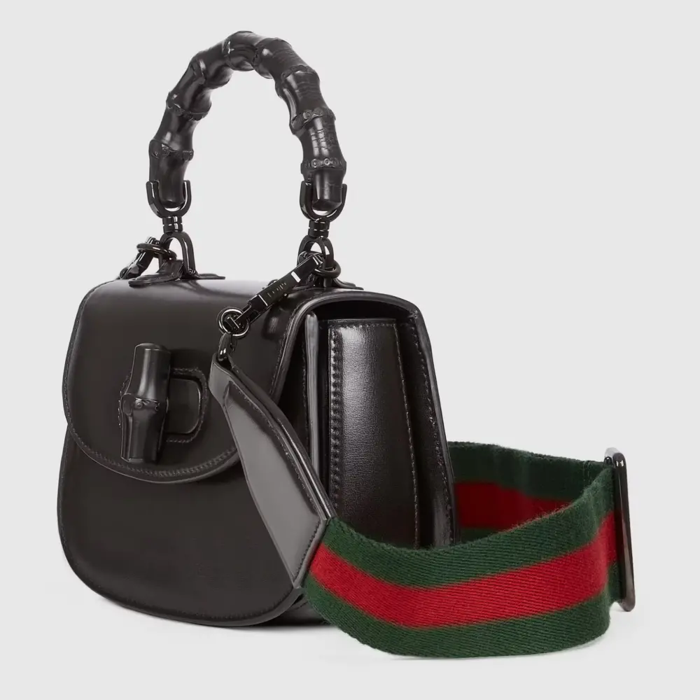 Túi Gucci Bamboo 1947 Mini Top Handle Bag 'Black' 686864-10ODP-1060 - Ảnh 4