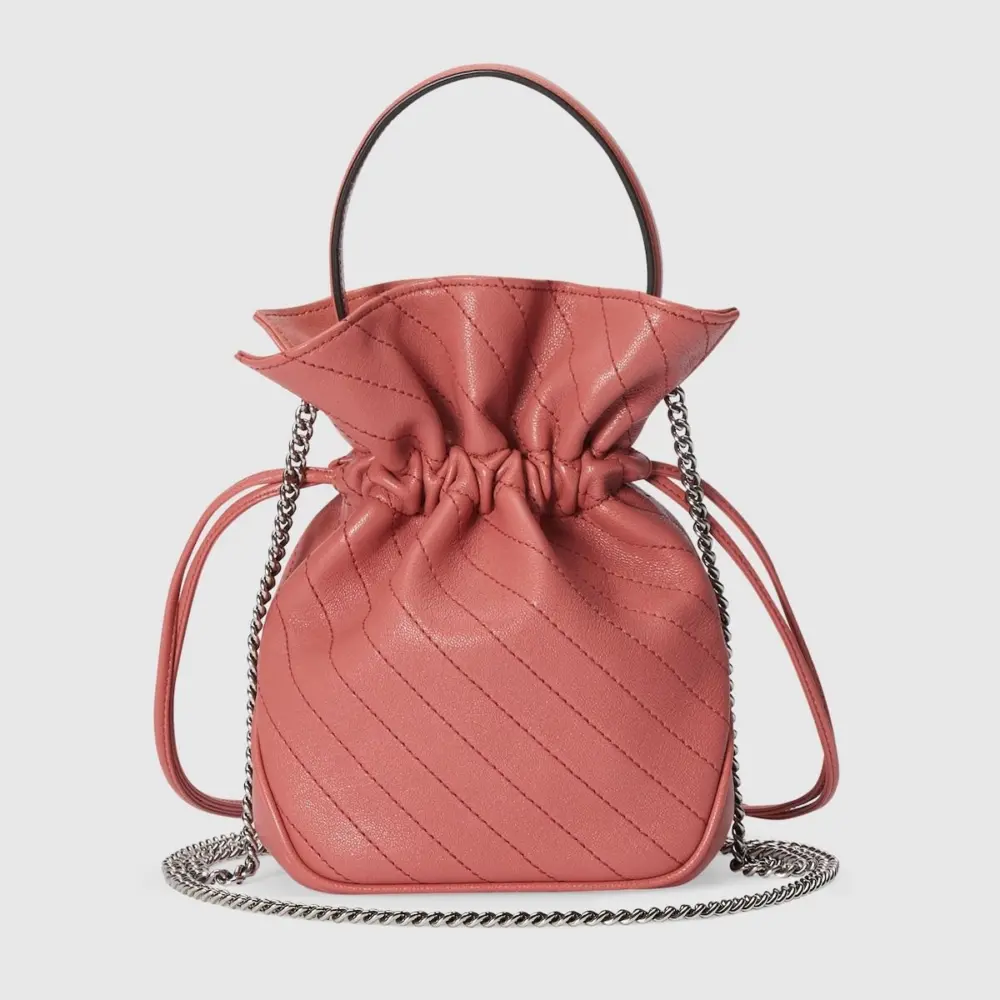 Túi Gucci Blondie Mini Bucket Bag 'Pink' 760313-AACP7-6701 - Ảnh 9