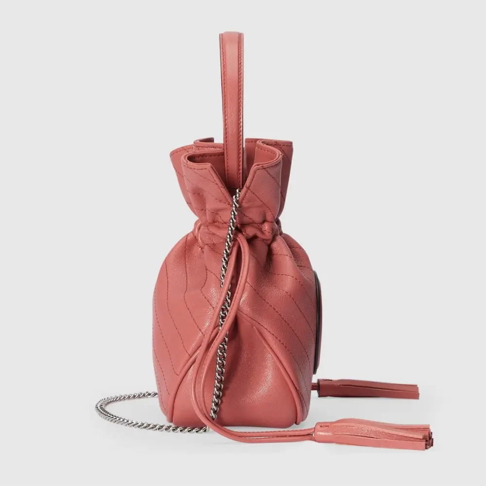 Túi Gucci Blondie Mini Bucket Bag 'Pink' 760313-AACP7-6701 - Ảnh 8