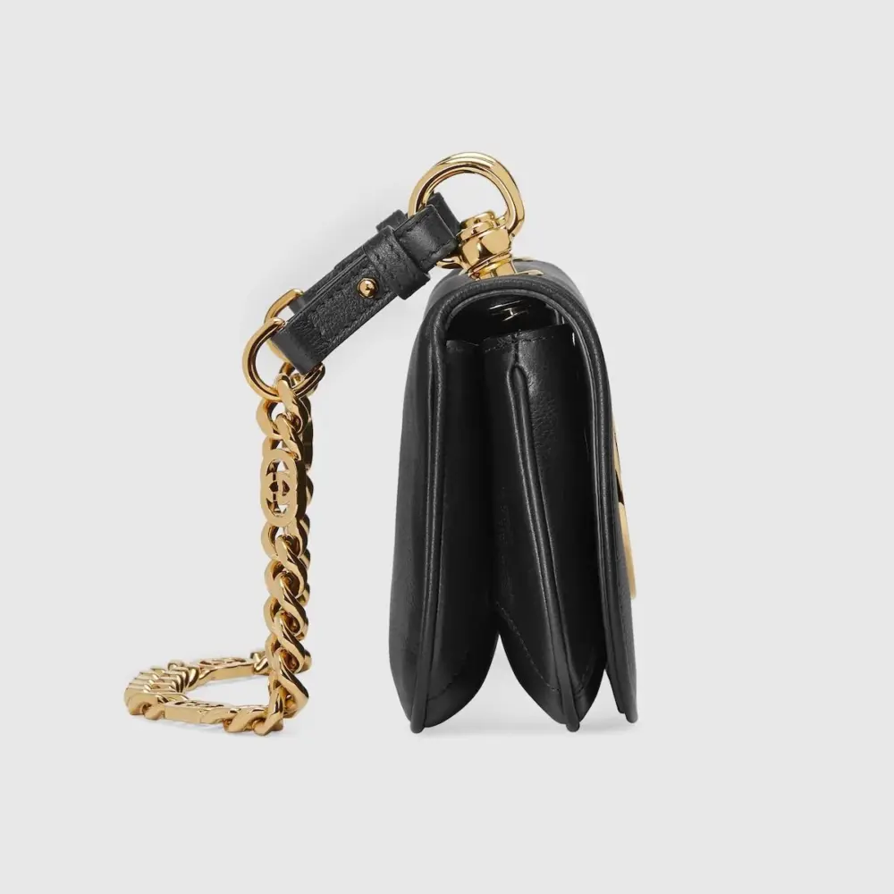 Túi Gucci Blondie Mini Shoulder Bag 'Black' 724645-UXX0G-1000 - Ảnh 4