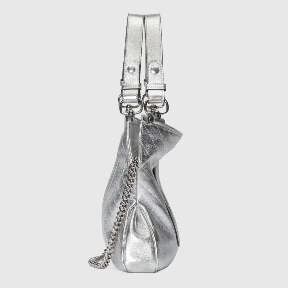 Túi Gucci Blondie Small Tote Bag 'Silver Lamé' 751518-AACBO-8106 - Ảnh 5