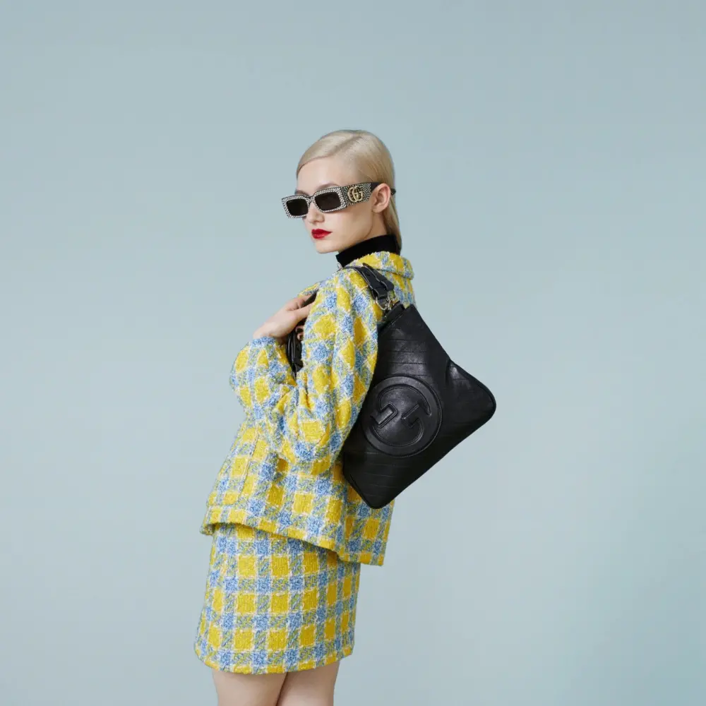 Túi Gucci Blondie Small Tote Bag 'Black' 751518-1AAOW-1000 - Ảnh 6