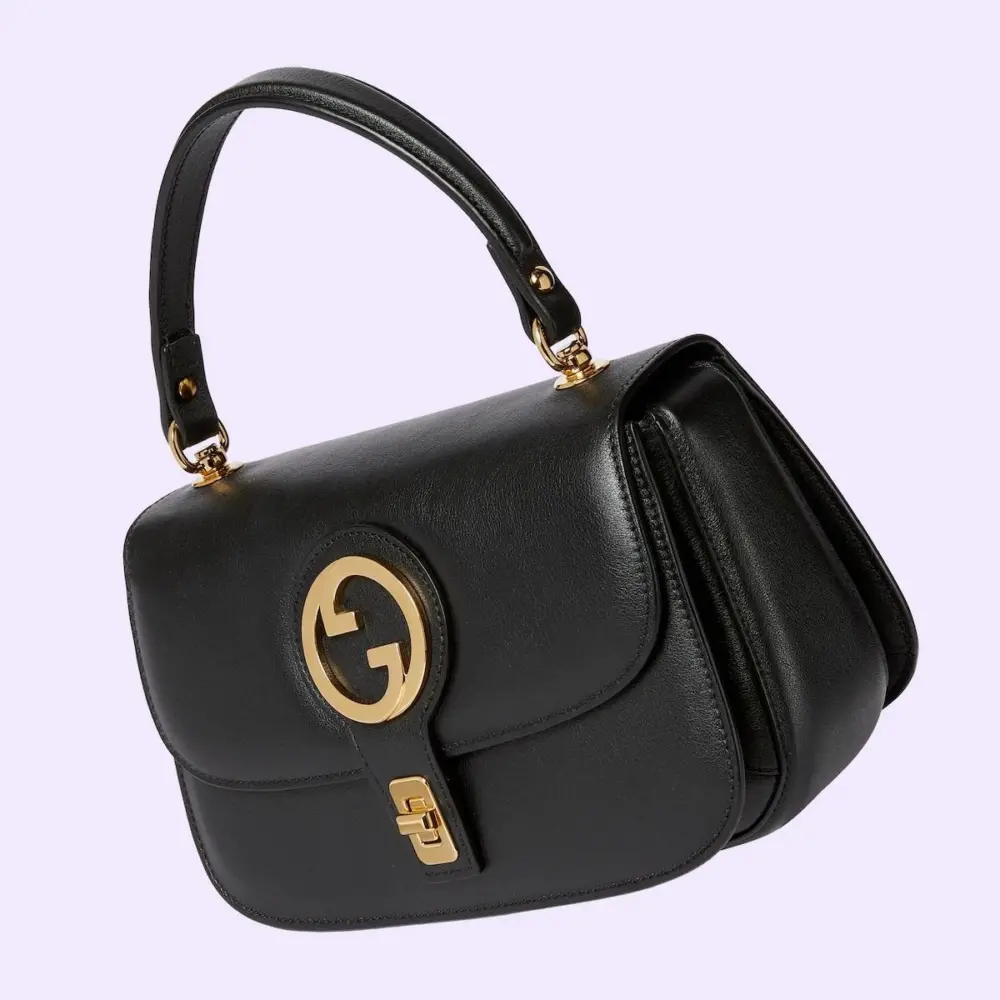 Túi Gucci Blondie Top Handle Bag 'Black' 735101-UXX0G-1000 - Ảnh 6