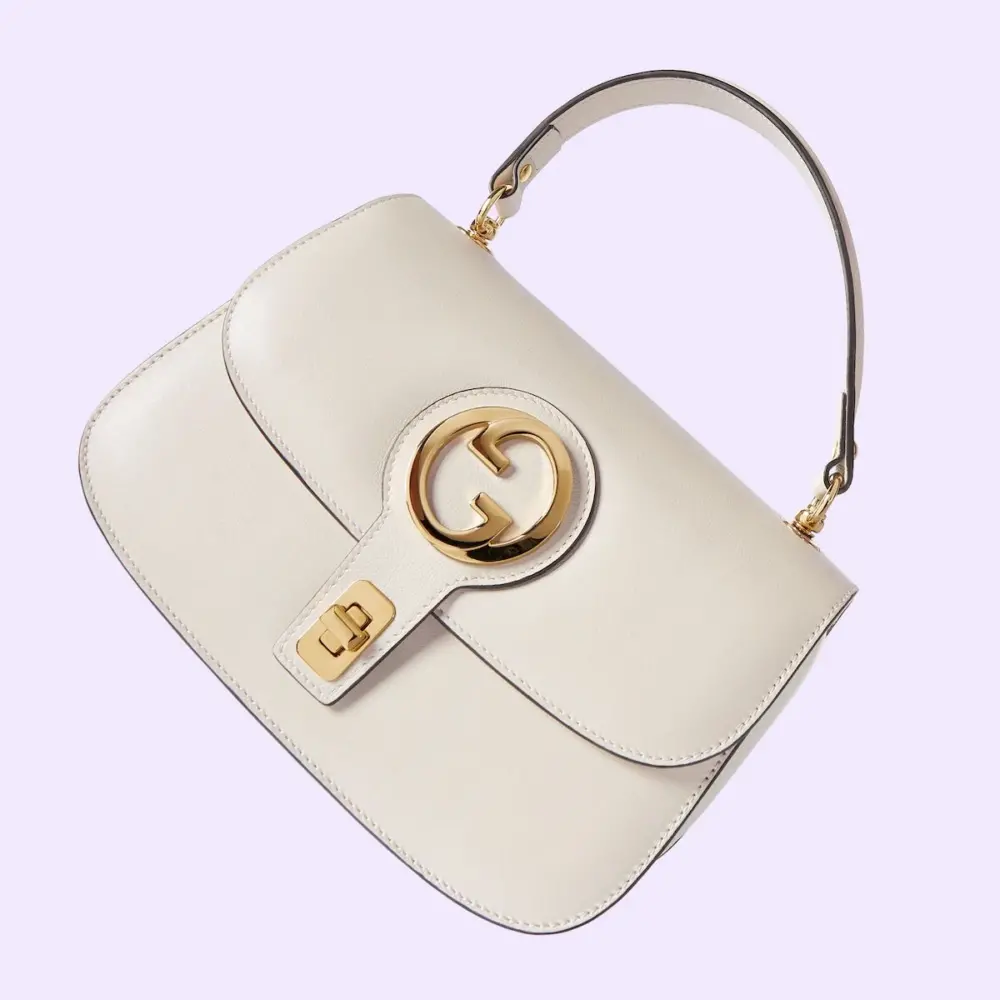 Túi Gucci Blondie Top Handle Bag 'White' 735101-UXX0G-9022 - Ảnh 4