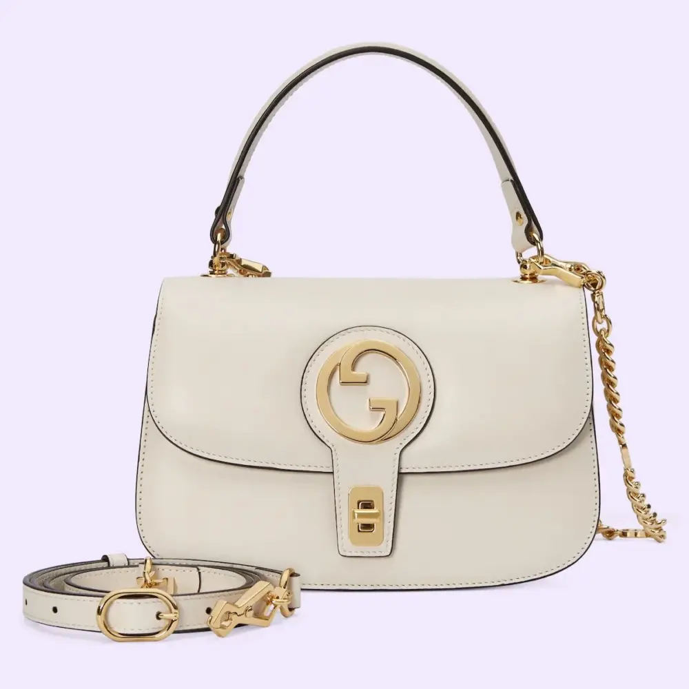 Túi Gucci Blondie Top Handle Bag 'White' 735101-UXX0G-9022 - Ảnh 3