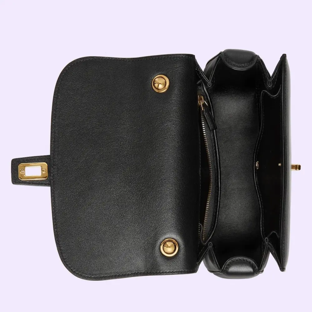 Túi Gucci Blondie Top Handle Bag 'Black' 735101-UXX0G-1000 - Ảnh 3
