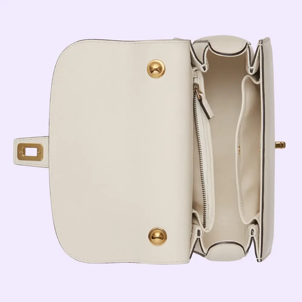 Túi Gucci Blondie Top Handle Bag 'White' 735101-UXX0G-9022 - Ảnh 6