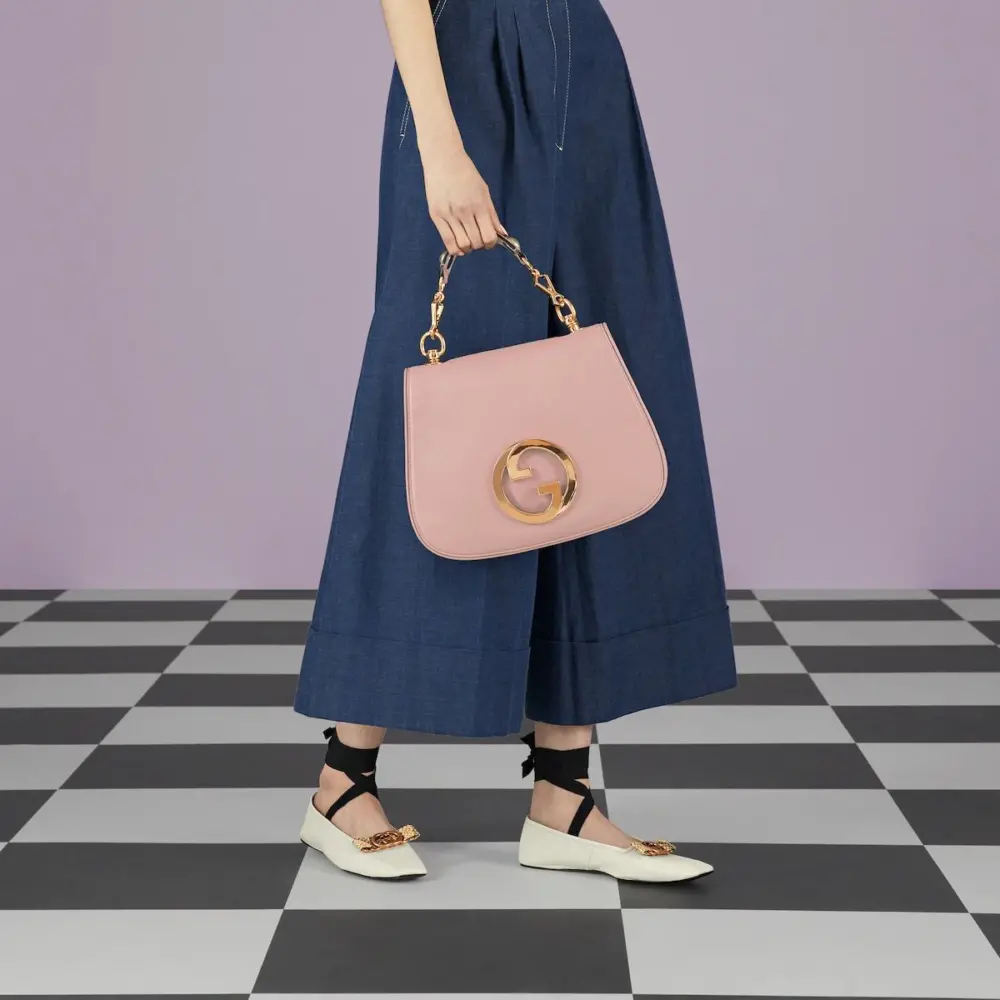 Túi Gucci Blondie Top Handle Bag 'Light Pink' 721172-UXXAG-6944 - Ảnh 8