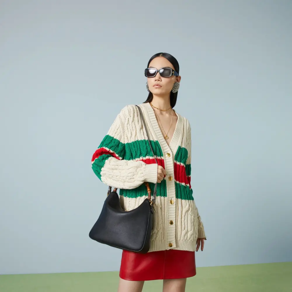Túi Gucci Diana Medium Shoulder Bag 'Black' 746124-UAAAY-1092 - Ảnh 8