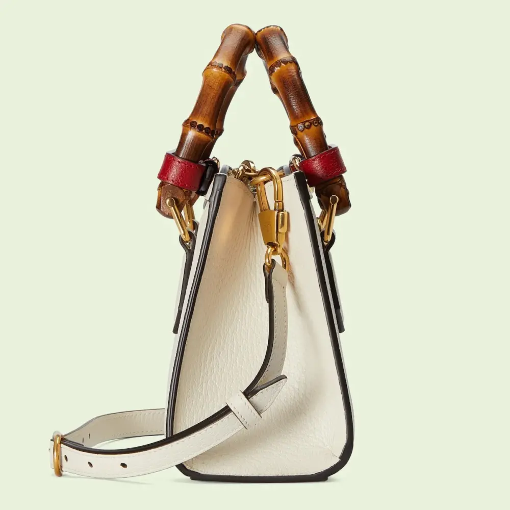 Túi Gucci Diana Mini Tote Bag 'White' 702732-U3ZDT-9196 - Ảnh 4