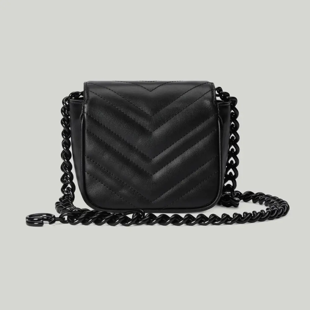 Túi Gucci GG Marmont Belt Bag 'Black' 739599-UM8KV-1000 - Ảnh 4