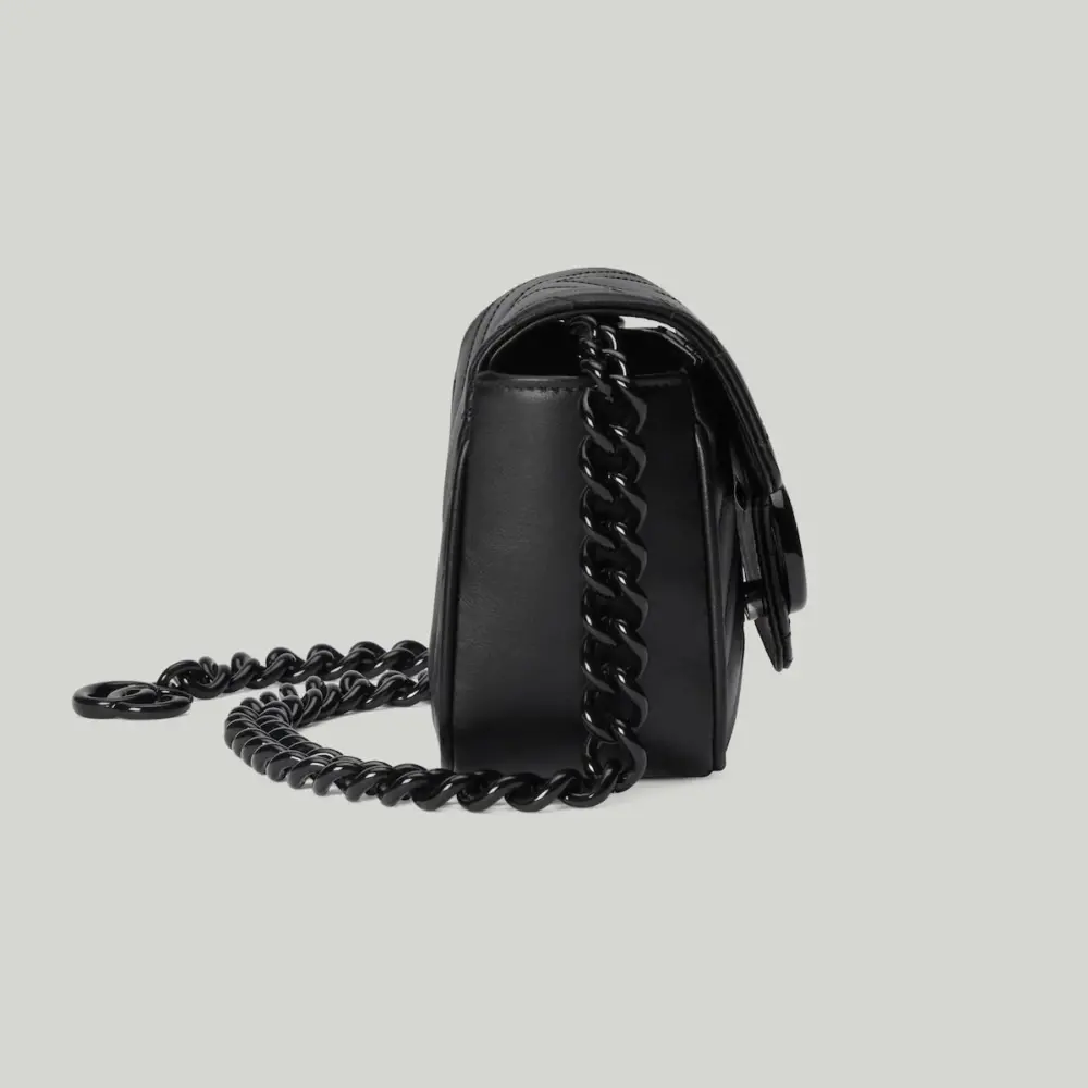 Túi Gucci GG Marmont Belt Bag 'Black' 739599-UM8KV-1000 - Ảnh 3