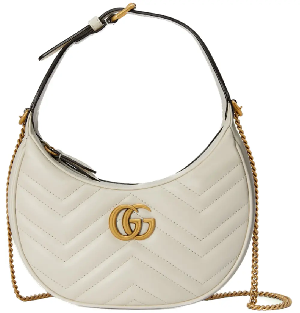 Túi Gucci GG Marmont Half Moon Shaped Mini Bag 'White' 699514-DTDHT-9022