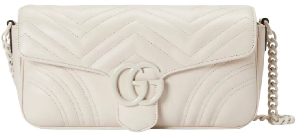 Túi Gucci GG Marmont Matelassé Shoulder Bag 'White' 734814-DAAAI-9022