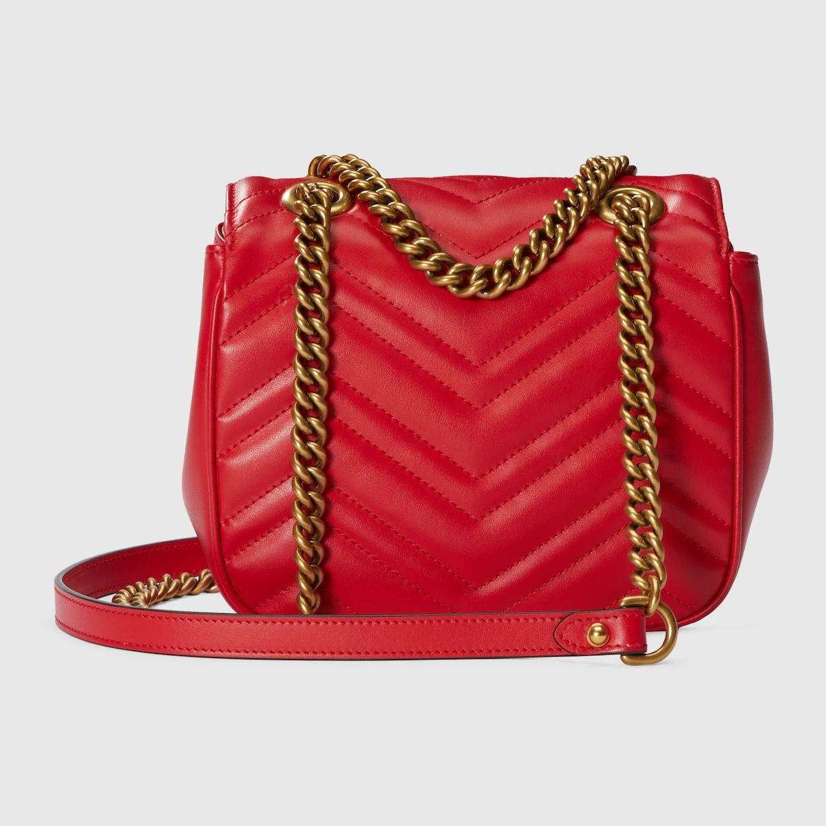 Túi Gucci GG Marmont Mini Shoulder Bag 'Red' 739682-AABZC-6832 - Ảnh 3
