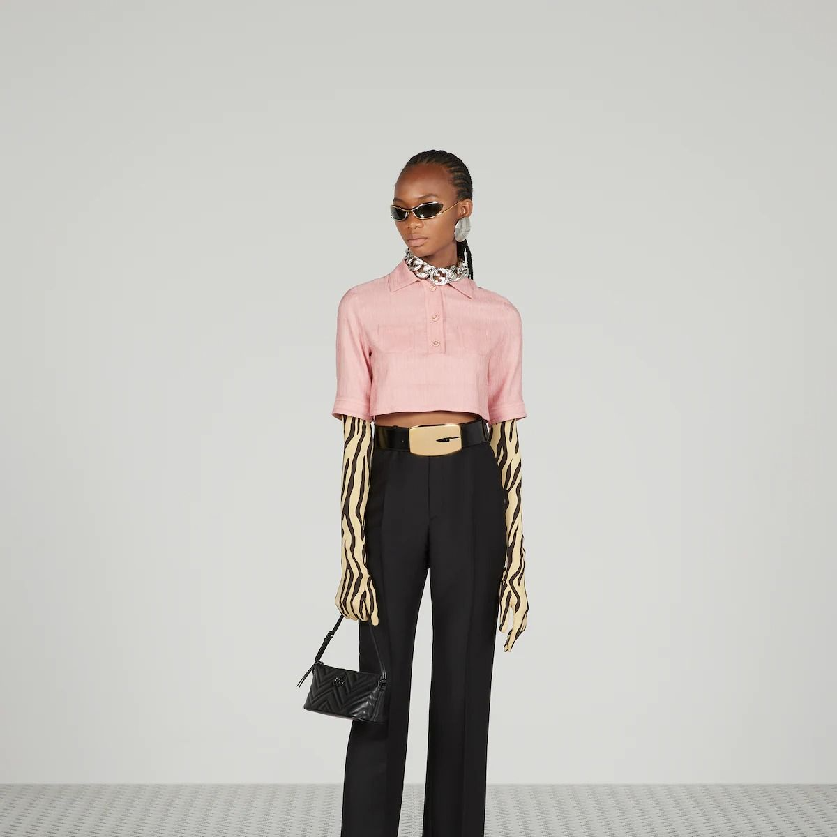 Túi Gucci GG Marmont Shoulder Bag 'Black' 739166-DTDHV-1000 - Ảnh 8