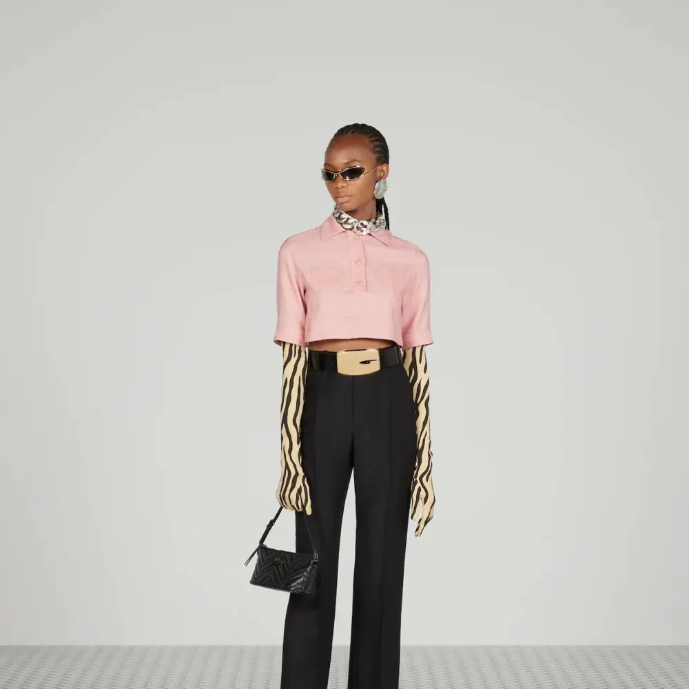 Túi Gucci GG Marmont Shoulder Bag 'Black' 739166-DTDHV-1000 - Ảnh 8